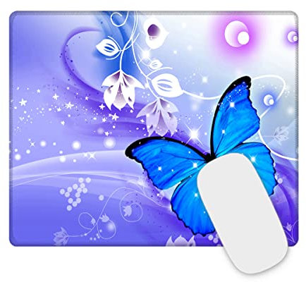 Mauspad Gaming Mousepad with Designs Stitched Edges 26 x 21 x 0.3 cm for PC, Laptop, Home Office (19087)