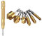 7 Stück Senker Set Hss, 90° Kegelsenker Set, Senker Entgrater Set, KohlenstoffstahlSenkbohrer, Entgrater Versenkbohrer, für Dämmplatte, PVC, Holz