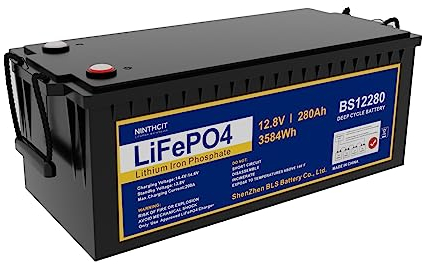 LiFePO4 Batterie au lithium rechargeable LiFePO4 12,8 V 280 Ah 280 Ah 8000 cycles max. Sortie 3584 Wh Batterie LiFePO4 pour camping-car, camping, solaires, grille hors tension