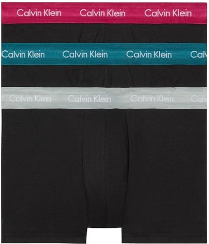 Calvin Klein Homme Boxer Lot De 3 Caleçon Taille Basse Coton Stretch, Noir (B- Gry Htr/Chesapeake Bay/Jwl Wbs), S