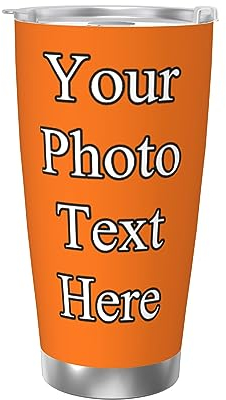Gobelet isotherme personnalisé en acier inoxydable avec texte photo, tasse à café de voyage personnalisée, tasse à eau personnalisée, tasse de voiture, cadeaux pour hommes, femmes, papa, maman
