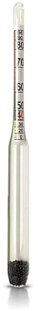 Instinktive-Oase® Alkoholmeter Aräometer Alkoholmesser Vinometer Mostwaage Refraktometer für Alkohol | Alkoholmessgerät von 0-96% | Für alle Alkoholischen Getränke, die nicht zu Süß sind!