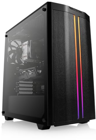 Boost Boxx Amazon Exclusive Gaming PC con AMD Ryzen 5 4500 6 x 3600 MHz, SSD PCIe M.2 da 16 GB DDR4 RAM, NVIDIA GeForce GTX 1650, HDMI, DVI, DisplayPort, USB 3.1, Basic M10560A