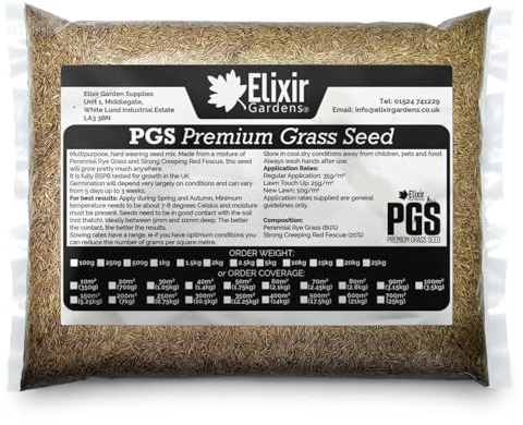 Elixir Gardens Premium Grass Seed | Treats 300 Sq. Meters