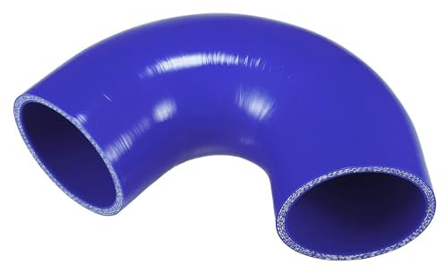 QUARKZMAN 1 Pz Tubo in Silicone Blu Universale per Auto Lunghezza 90mm (3.54) con Diametro Interno di 70mm (2.76) e Angolo di 135 Gradi