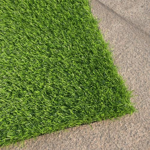 Synthetic Artificial Grass Turf 0.8 Thick Fake Grass Outdoor Turf Rug Rubber Backing for Garden Backyard Patio Balcony (Color : Green, Size : 2x24m(6.56x78.74ft))