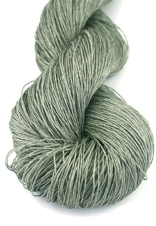 vortixia 50g Leinengarn zum Häkeln, Handstricken, Spitze für Schalkleidung, weiches Garn