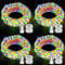 4 Pack Total 40M 400 LED Fairy Lights Battery Operated Clear Wire String Lights Outdoor Christmas Lights with Remote Timer 8 Modes for Outside Garden Indoor Bedroom Decor-Multicolor