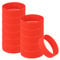 PATIKIL Bracelets en Silicone, Lot de 12 Bracelets Élastiques Colorés Vierges pour Poignet Élargi, Extensibles, pour Adultes, Adolescents, Équipes Sportives, Jeux, Rouge