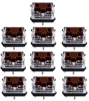 Generic 10pcs Mechanical Keyboard switches Compatible for Logitech G815 G915 TKL RGB Keyboards Brown