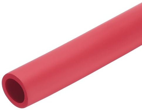 QUARKZMAN 1 x 0.5m Rohrisolierung Schaumstoff, Durchmesser 25mm Isolierstärke 5mm Heizungsrohr Verkleidung für Fitnessgeräte, Rohre, Handhaben (Rot)