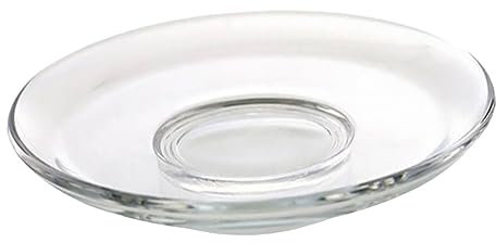 SHOWERORO Sottobicchieri Trasparente Piatti Decorativi per caffè e Snack per Casa e Ristoranti