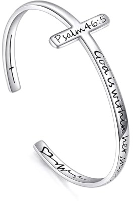 VONALA Christliche Geschenke Armband 925 Sterlingsilber mit Kreuz Armband Geschenk Schmuck