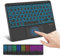 Nsyee Backlit Bluetooth Keyboard With Touchpad, Universal Compact Wireless Rechargeable Portable Keyboard for iPad/Samsung/Tablet/iOS/Android/Windows, UK Layout