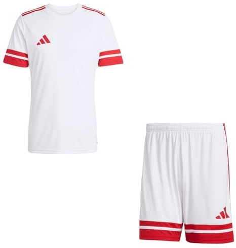 adidas Herren Set Trikot + Hose Squadra 25 White/Team Power Red2 S