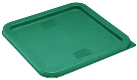 Vogue Hygiplas Square Green Lid to fit, 5.5-7 Ltr | Provides an airtight seal to preserve ingredient freshness and prevent cross-contamination in catering kitchens.