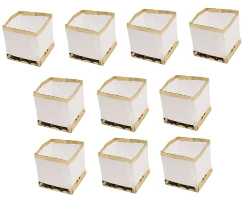 Schwimmende Laternen, biologisch abbaubar, Kerzenlaternen, Wasser, schwimmende Pool-Lichter, weißes Papier, Kerzen Wasser zum Wünschen, Beten, 10 Stück