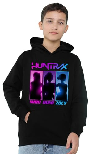 KPop Demon Hunters Unisex Kids K-pop Demon Hunters Huntrix Spotlights Youth Kids Boy/Girls Pull-over Hoodie Hooded Sweatshirt