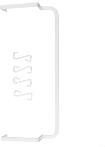 Honseadek Porte-serviettes mural pour radiateurs - 35 cm - 50 cm - Noir et blanc - Taille S