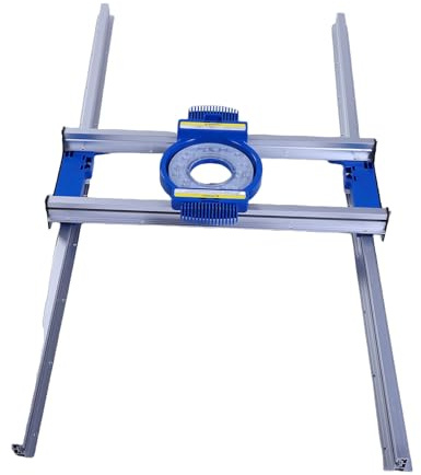 Fabater Adjustable Router Sled Smoothly Move Woodworking Planer Jig for Resin Projects, Aluminum Alloy, Easy Setup