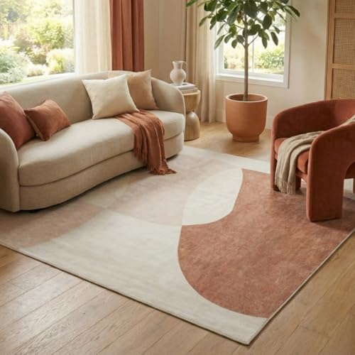 TAPISO Wisp Teppich Kurzflor Beige Braun Wohnzimmer 250 x 350 cm