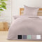 Beautissu 2tlg Seersucker Bettwäsche 135x200 cm & Kopfkissen Bezug 80x80 cm – Bügelfrei Bettwäsche-Sets Bettbezug 135x200 – Hautfreundlich Bettwaren & Bettwäsche Taupe – Meline