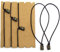 Traveller's Notebook Elastic Bands - Leather Journal Refill Connection Band Straps Replacements - Pack of 5 Bands with Toggles for Small Passport Sized Travelers Leather Journal (5.4 x 4.3)