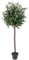 Leaf Design UK Künstlicher Oliven-Formschnitt-Obstbaum, Kunststoff, 120 cm, Schwarz