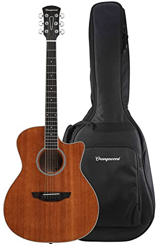 Orangewood Rey Akustikgitarre im Cutaway-Stil mit Mahagoni-Oberseite