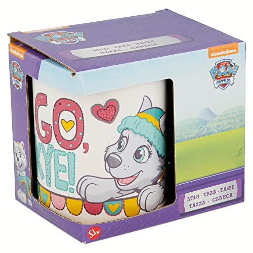 Taza de cerámica de 325 ml en caja regalo de La Patrulla Canina Chicas - Skye