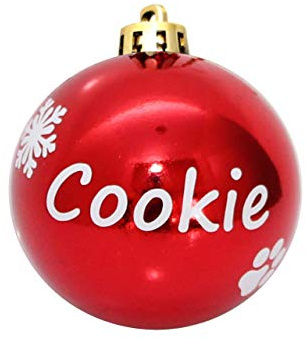 Personalisierte Weihnachtskugel mit Wunschnamen