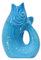Gift Company - Monsieur Carafon -Vase/Blumenvase - Steingut - S - Lagoon/Blau - 17 x 10 x 24,3 cm - 1,2 Liter