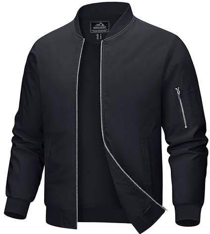 MAGCOMSEN Bombers Homme Veste Militaire Homme Veste Aviateur Pour Hommes Zippée Veste Décontractée Veste Tactique Veste de Base