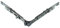 SI Siegenia Sicherheits Eckumlenkung VSU 1S FH/9 TS, 190x190mm mit 1x Pilzkopf (FEUL1510) incl. SN-TEC Montagematerial