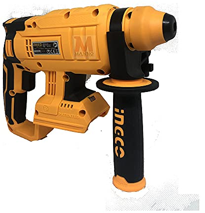 Ingco CRHLI2201 - Martillo demolido con batería de 20 V y 2.0 J, conexión SDS Plus, batería y cargador no incluidos