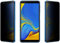 Thorani Filtres de confidentialité Lot de 2 - Protecteur d'écran Protection de la Vie privée, Optimisé pour Les Coques de téléphone Portable, Transparent, Galaxy A7 (2018)