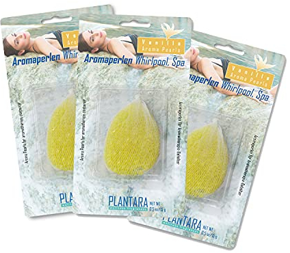 PrimeRelax 3er-Set Whirlpool Aromaperlen - 3 x 15g Duftperlen im Netz für Aromatherapie - Duftrichtung Vanilla, Vanille