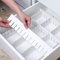 KnnRiim 12 PCS Séparateurs de Tiroir, 43 x 7 cm, Épais, PVC, Organisateur Tiroir Réglable DIY, Organiseur Modulaire pour Vêtements, Chambre, Salle de Bain, Cuisine, Bureau, Rangement, Blanc
