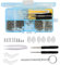 500+ Pcs Eyeglass Sunglass Glasses Repair Tool Kit, Spectacle Repair Screwdriver Set - Mini Screwdriver, Screws Nuts, Silicone Nose Pads, Tweezer, Glasses Cloth Assortment Repair Tool Set