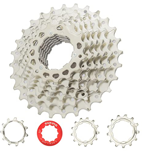 CYSKY Fahrrad Kassette 9 Fach 11-28T Ritzel Kompatibel mit Shimano Sram Sunrace, passend für Mountainbike, Rennrad, MTB (Leichtgewicht) (11-28T)