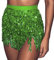 Zookey St. Patrick's Day Pailletten Quasten Rock Rave Fransenrock Rock für Bauchtanz Hüftschal Festival Outfit für Frauen und Mädchen