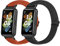 Huamanlou 2 Stück Elastisch Armband Kompatibel mit Huawei Band 7/Huawei Band 7 NFC, Nylon Verstellbarer Ersatzarmband Armbänder Sport Uhrenarmband Damen Herren