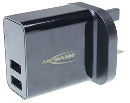 ANSMANN Home charger 224 UK USB Dual Output USB - 1001-0105