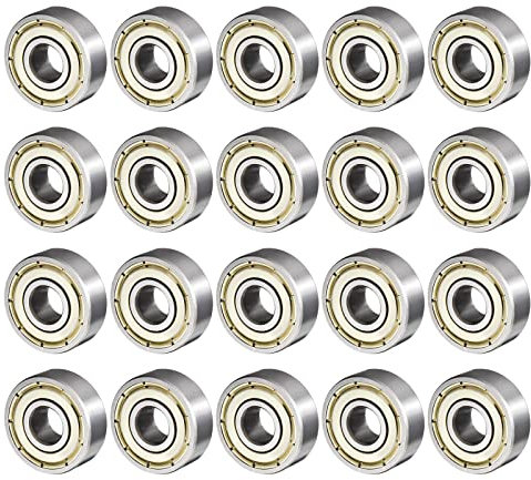 QUARKZMAN 606ZZ 6x17x6mm Kugellager x 20Stk. Hoch Kohlenstoffstahl für Maschinen und Werkzeuge Doppelt staubdicht