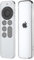 Kawoco Remote Protective Case Compatible with Apple TV 4K / HD Siri Remote 3rd / 2nd Generation (2022/2021), Anti-Slip/Drop-Proof/Dust-Proof TPU Remote Controller Cover - Clear/Silver