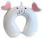 AOOPOO Kinder Reisekissen, Tier Nacken Unterstützung U-förmigen Kissen Plüsch für Flugzeug Zug, Kinder Nackenkissen Kinn & Hals Unterstützung Kissen mit Tier Super Soft Cover Travel Partner