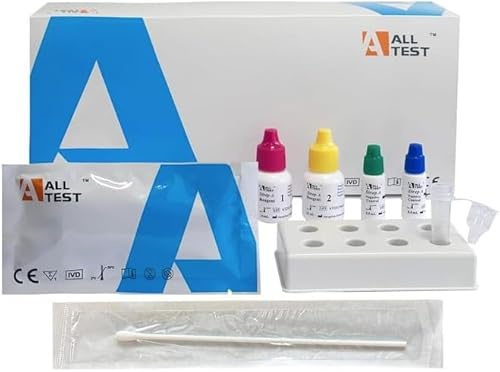 20 Alltest Test Streptokokken Schnelltest A 20 Stück Heimtest – Ergebnis in 10 Min – Streptokokken Schnelltest kit Streptokokken Test - Für Kinder & Erwachsene –