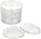 LDXDRU 12 Stück 10 cm Kerzenuntersetzer Glas, Kerzenhalter für Stumpenkerzen, transparenter Kerzenteller Glas, Stumpenkerzen-Glasteller, Kerzenuntersetzer für Hochzeiten, Partys, Heimdekoration