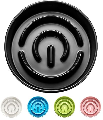 MOPANG Ceramic Dog Bowls, Black