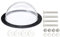 Dualoai Dog Fence Window Pet Window Dome Pet Bubble Window for Outside Garden Backyard